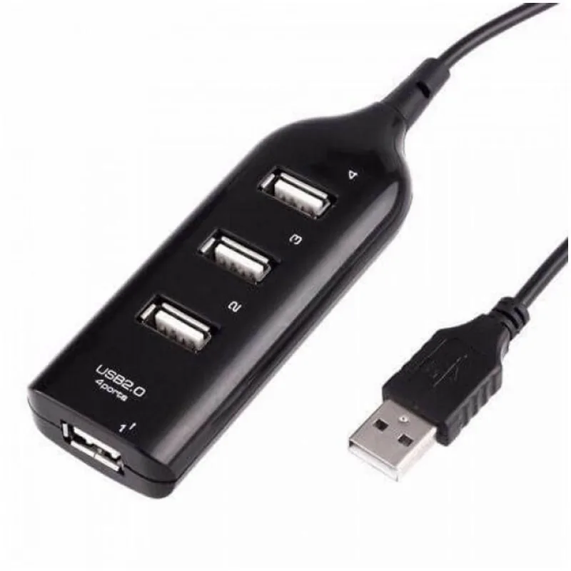 Mini Hub 4 Portas Usb 2.0 Adaptador Extensor Notebook Pc