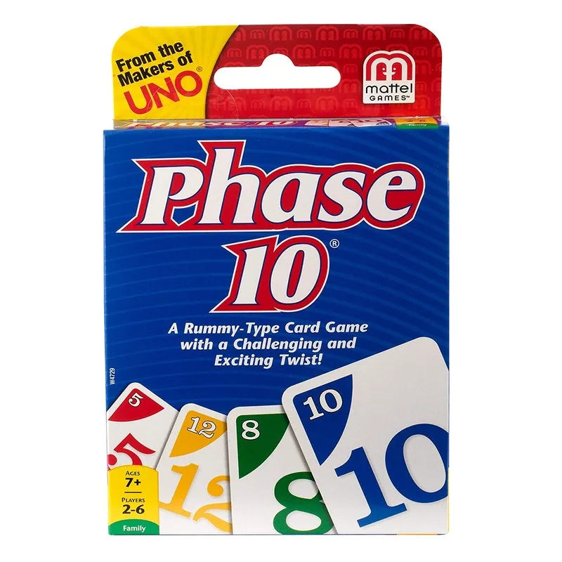 Jogo Cartas Phase 10 Phase 10 Card Game Styles May Vary