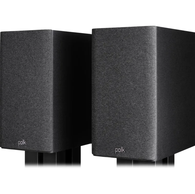 Caixas acústicas de estante Polk Audio Reserve Series R200 de duas vias (pretas, par)