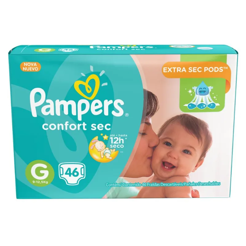 Pampers Confort Sec Pañales G 46 U