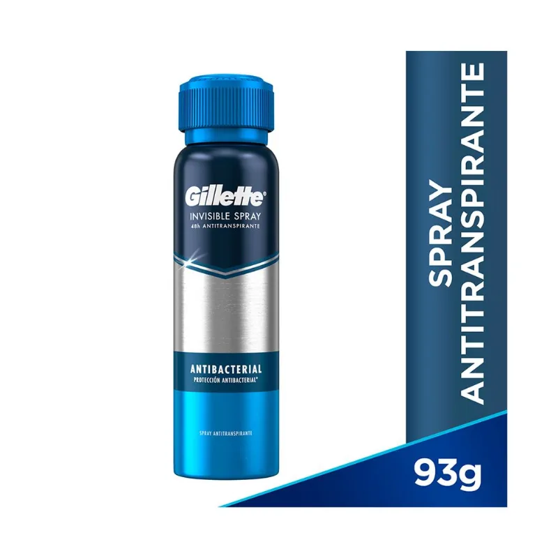 Antitranspirante en spray Gillette antibacterial 93 g.