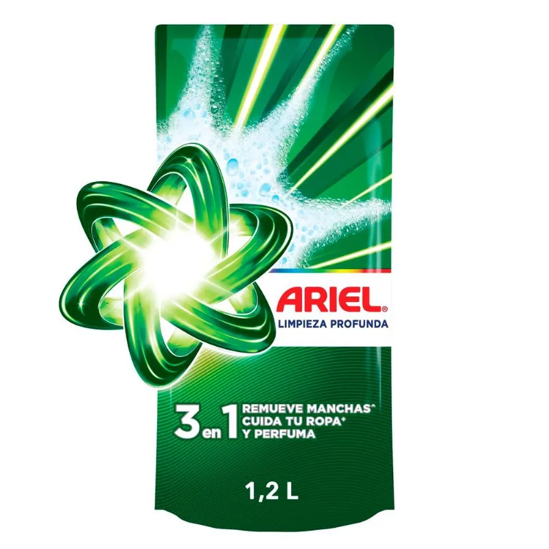 Detergente Líquido Ariel Limpieza Profunda 1.2 L