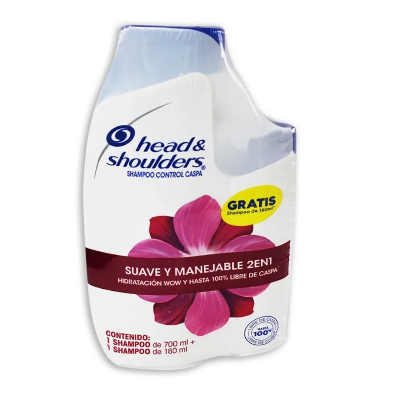 Head & Shoulders Pack Sh700+Sh180 Suave Manejable