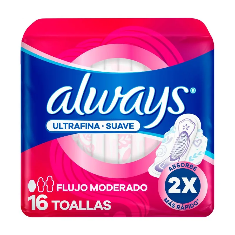 Toallas Higiénicas Always Suave Ultrafinas 16 un.