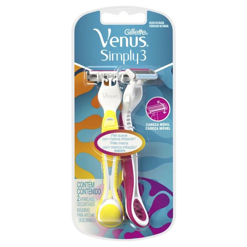 Máquina de Afeitar Venus Simply 2 un.