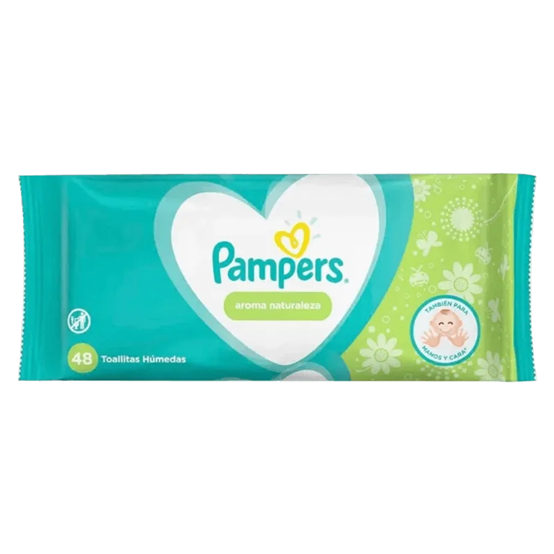 Toallita Húmeda Pampers|Aroma Naturaleza|48U Toallas Húmedas Aroma Naturaleza Pampers 48 und