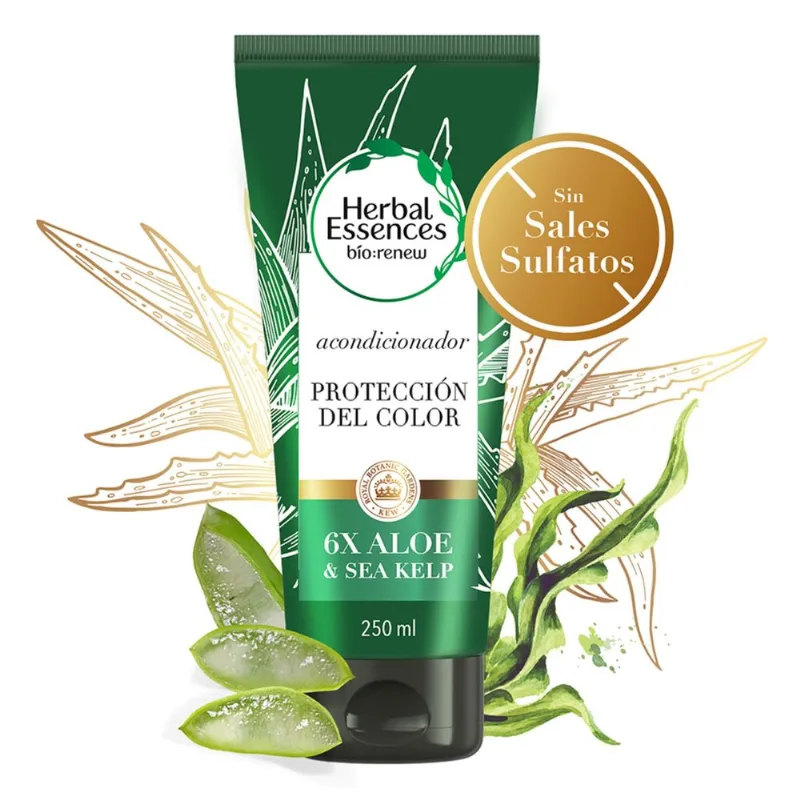 Acondicionador aloe algas Herbal Essences 250 cc.