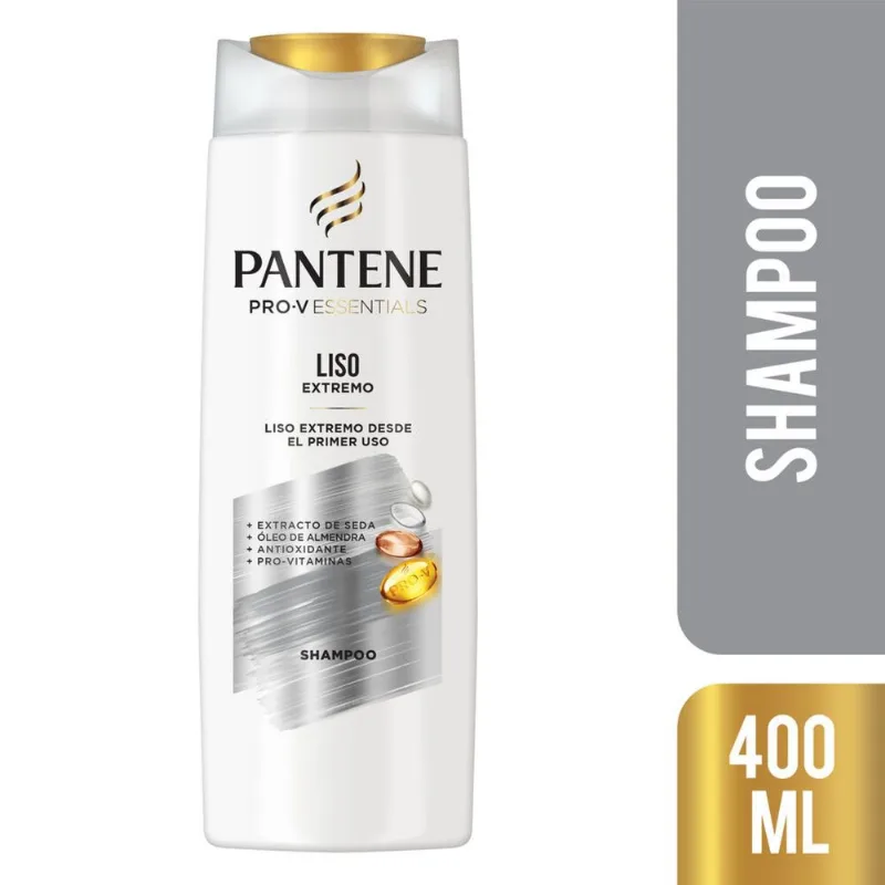 Shampoo Pantene liso extremo essentials 400 cc.