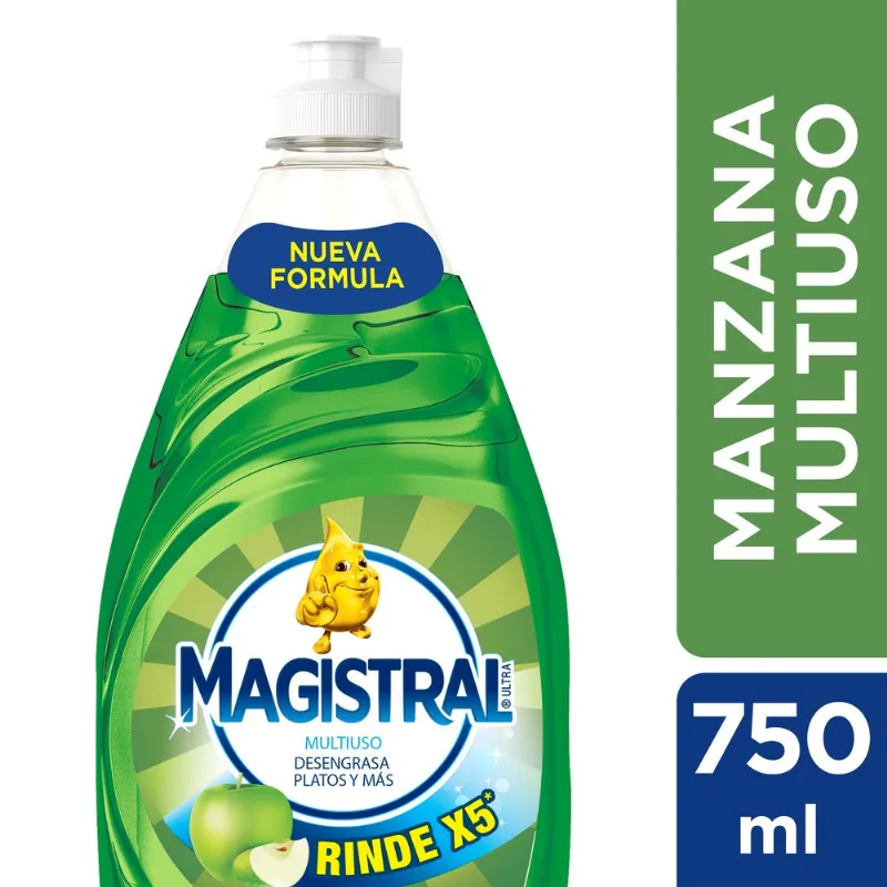 Detergente multiuso manzana Magistral botella 750 cc.