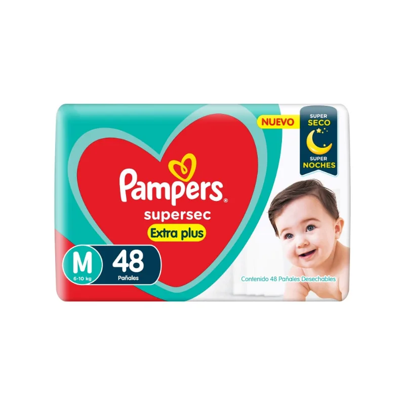 Pañales Pampers Supersec Hipoalergénico