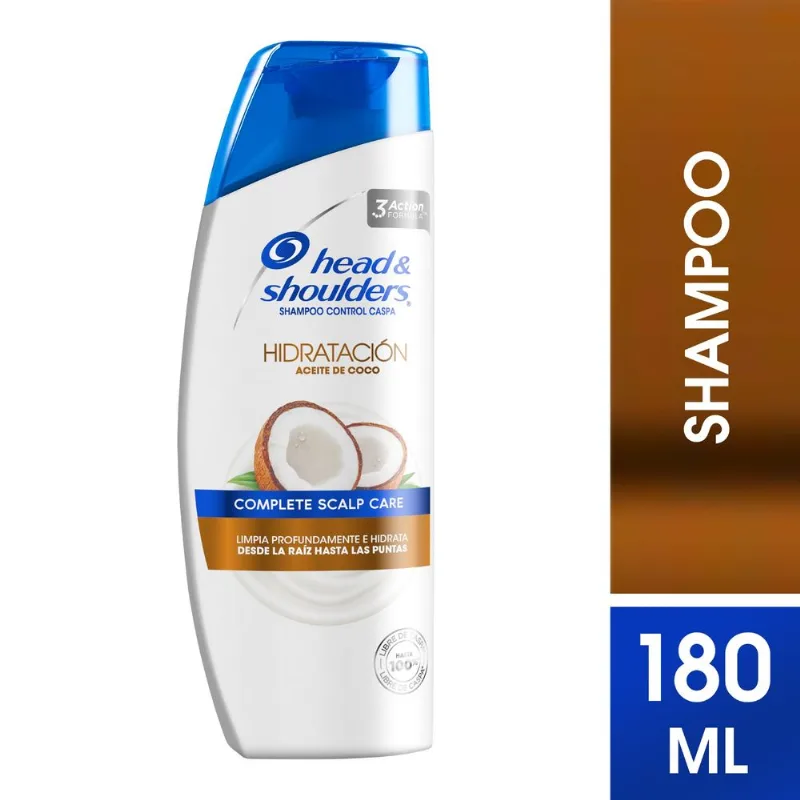 Shampoo Head & Shoulders hidratación coco 180 cc.