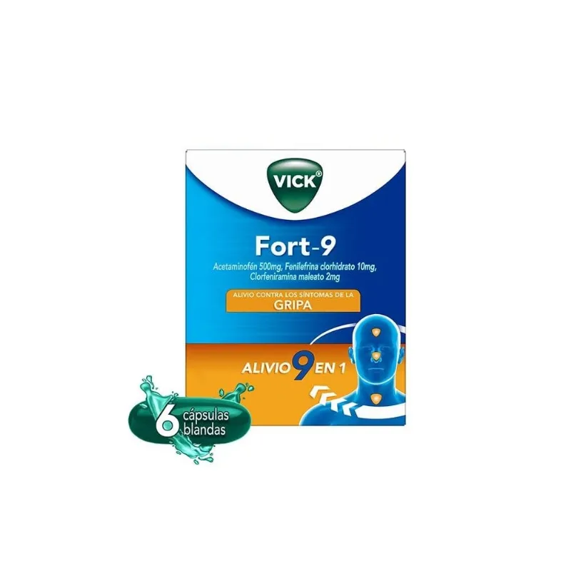 Vick Fort-9 6 Capsulas Blandas