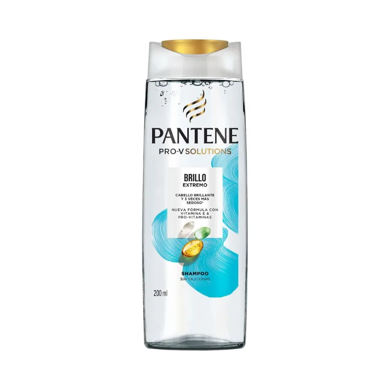 Shampoo Pantene brillo extremo 200 cc.