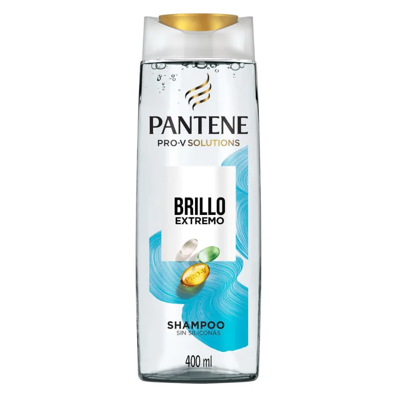 Shampoo Pantene brillo extremo 400 cc.
