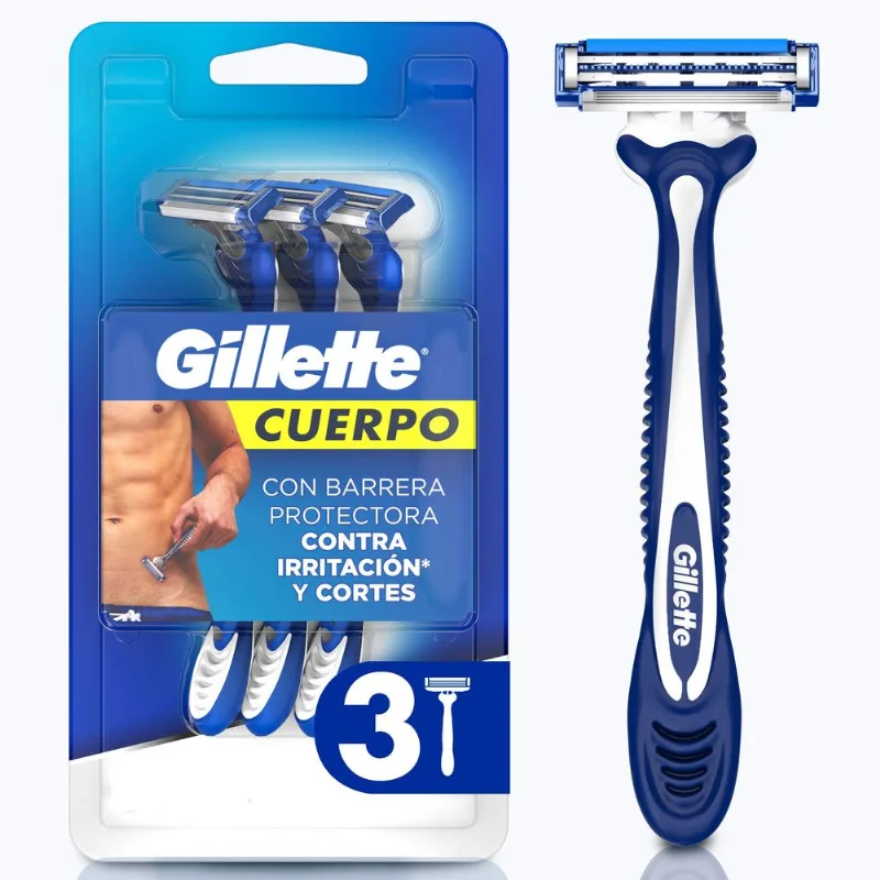 Máquina de Afeitar Gillette Cuerpo 3 un.