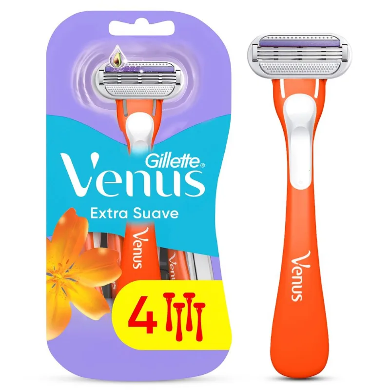 Máquina de Afeitar Mujer Venus Extra Suave 4 un.