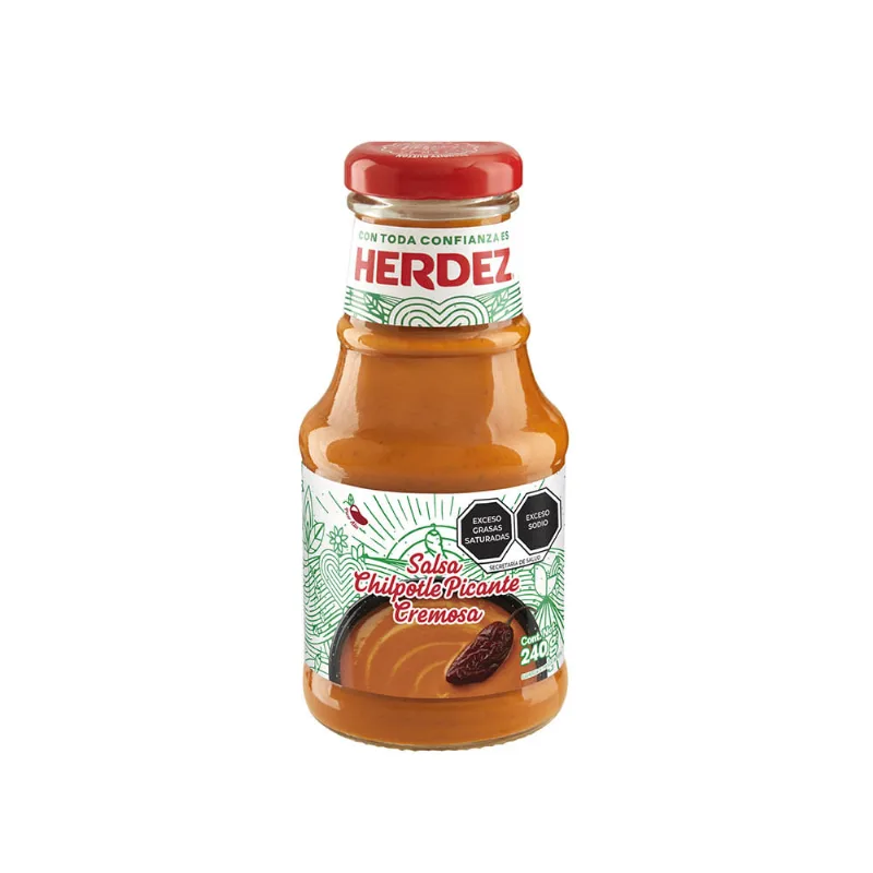 Salsa Picante Cremosa de Chilpotle 240 Grs Herdez