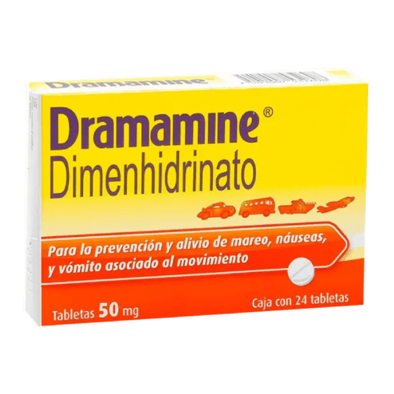 Dramamine|50 Mg|24 Tabletas