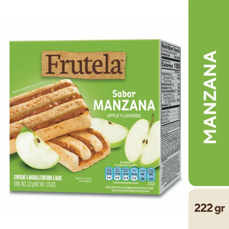 BARRA CEREAL FRUTELA MANZANA KELLOGGS 220 gr