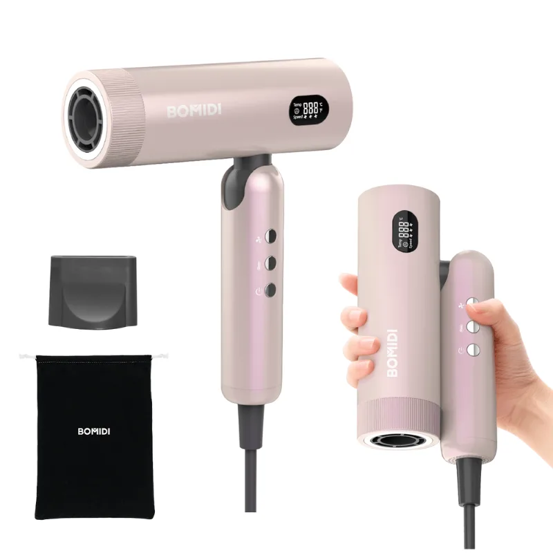 Secadora de Cabello Plegable Bomidi HD08 Dorado Rosé
