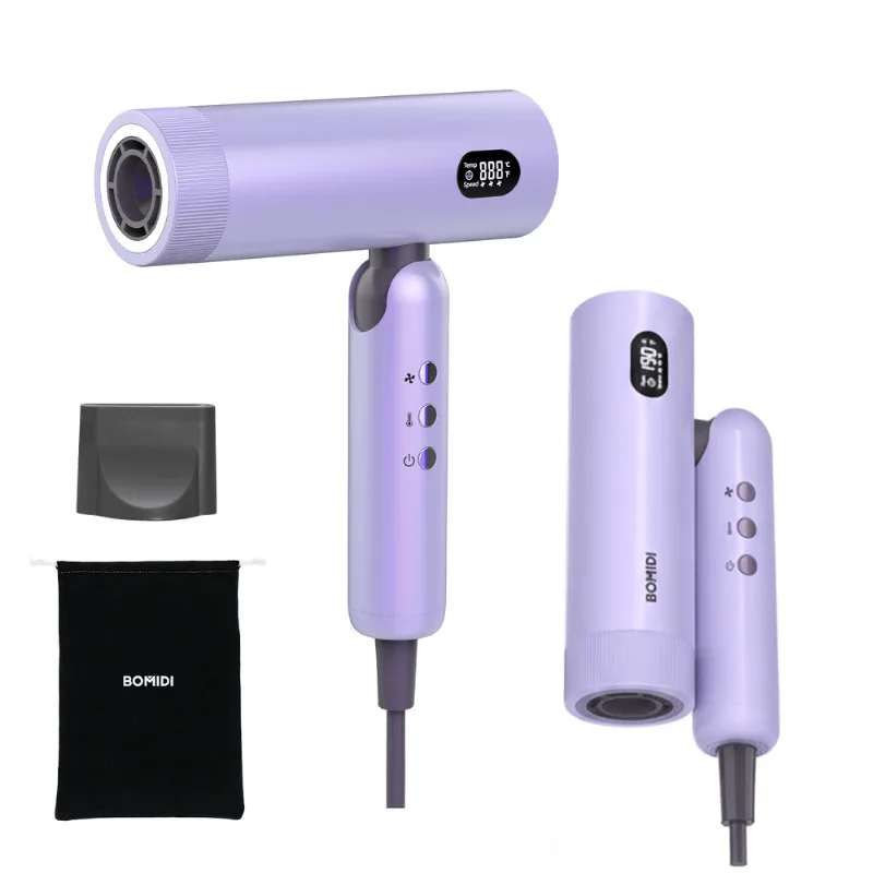 Secadora de Cabello Plegable Bomidi HD08 Azul Lavanda