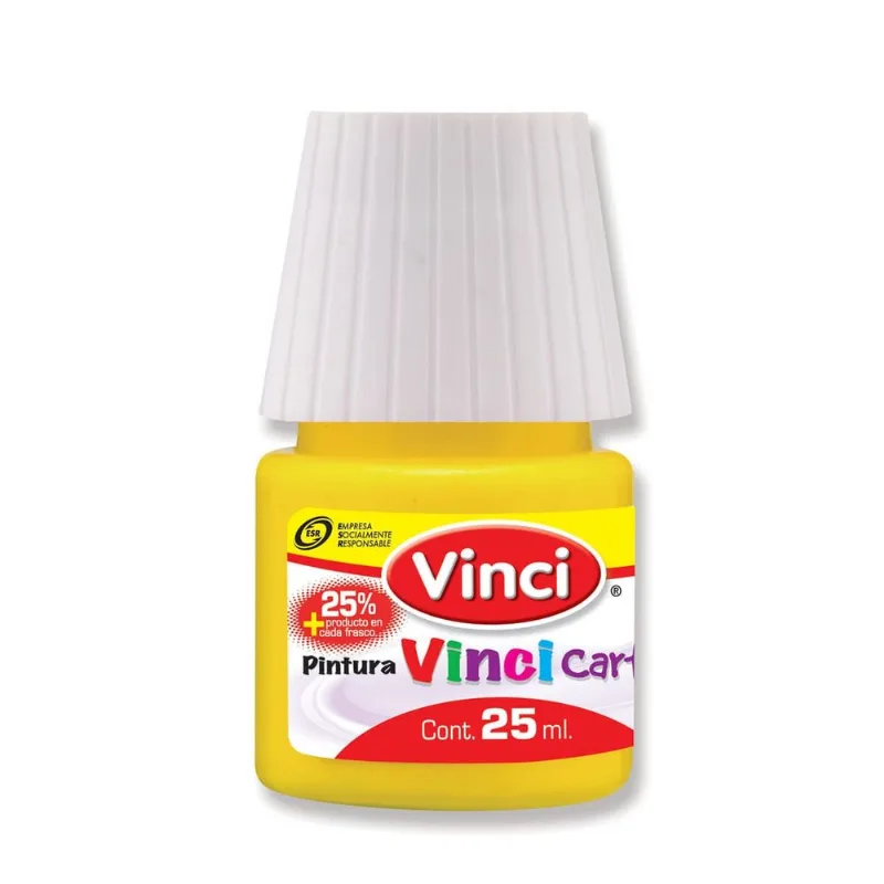 Pintura Cartel Escolar | Vinci | Amarillo Limón | 25 ml