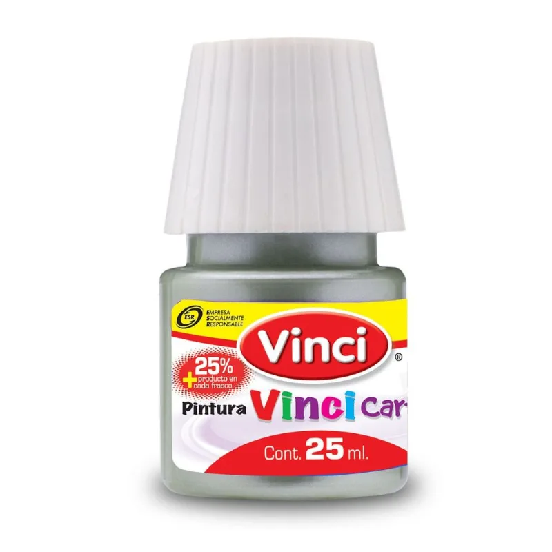 Pintura Cartel Escolar | Vinci | Plata | 25 ml