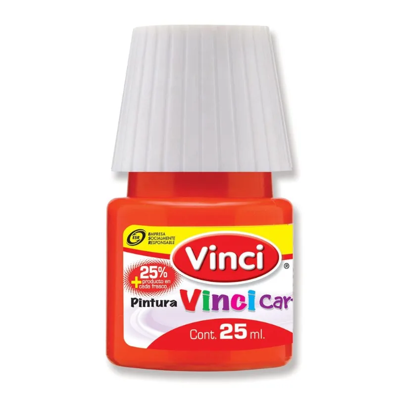 Pintura Cartel Escolar | Vinci | Rojo | 25 ml