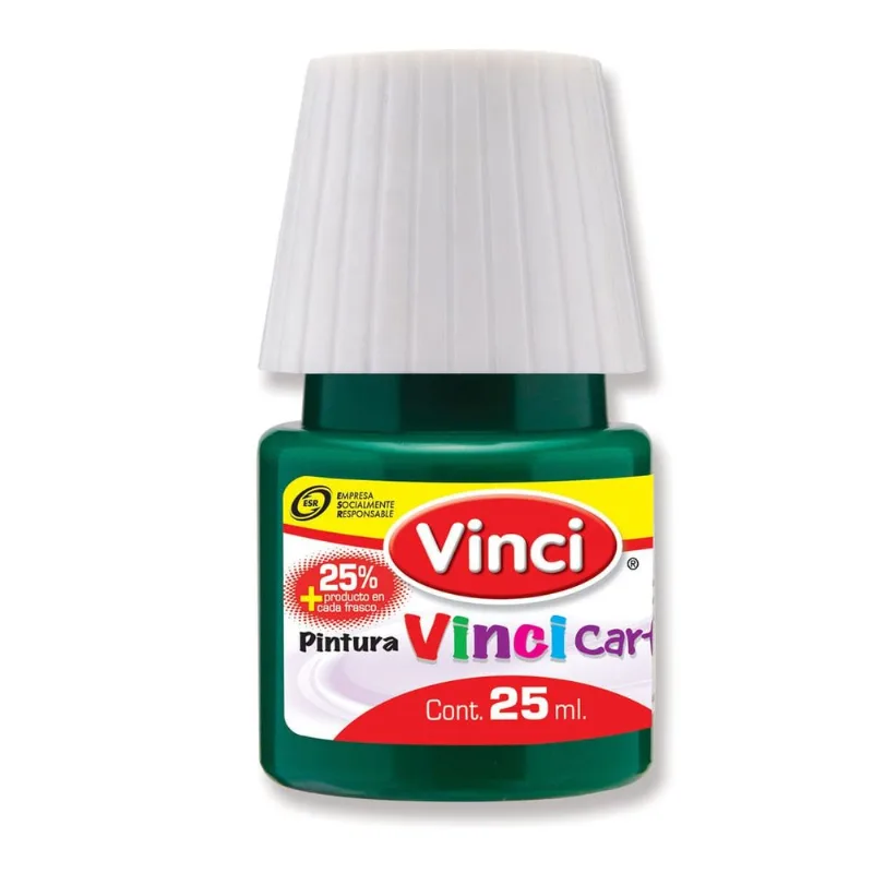 Pintura Cartel Escolar | Vinci | Verde Esmeralda | 25 ml