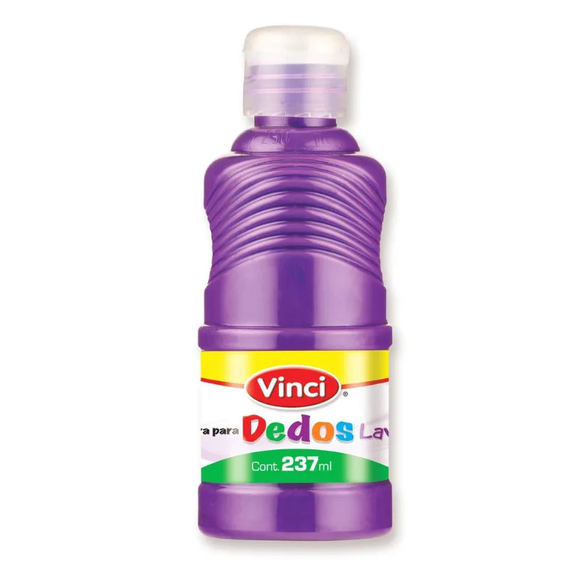 Pintura para Dedos Lavable | Vinci | Violeta | 237 ml