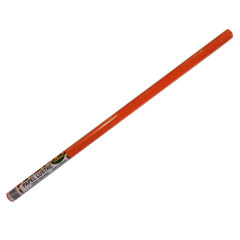 Papel Lustre | Dietrix | Naranja | 50 x 75 cm | 3 Pliegos