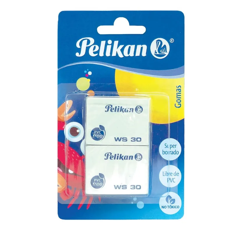 Goma para Borrar | Pelikan | WS-30 | 2 Piezas