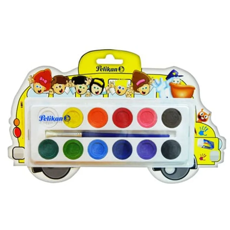 Acuarela Escolar | Pelikan | 12 Colores