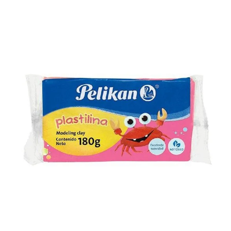 Plastilina Rosa | Pelikan | 180 g | Moldeable