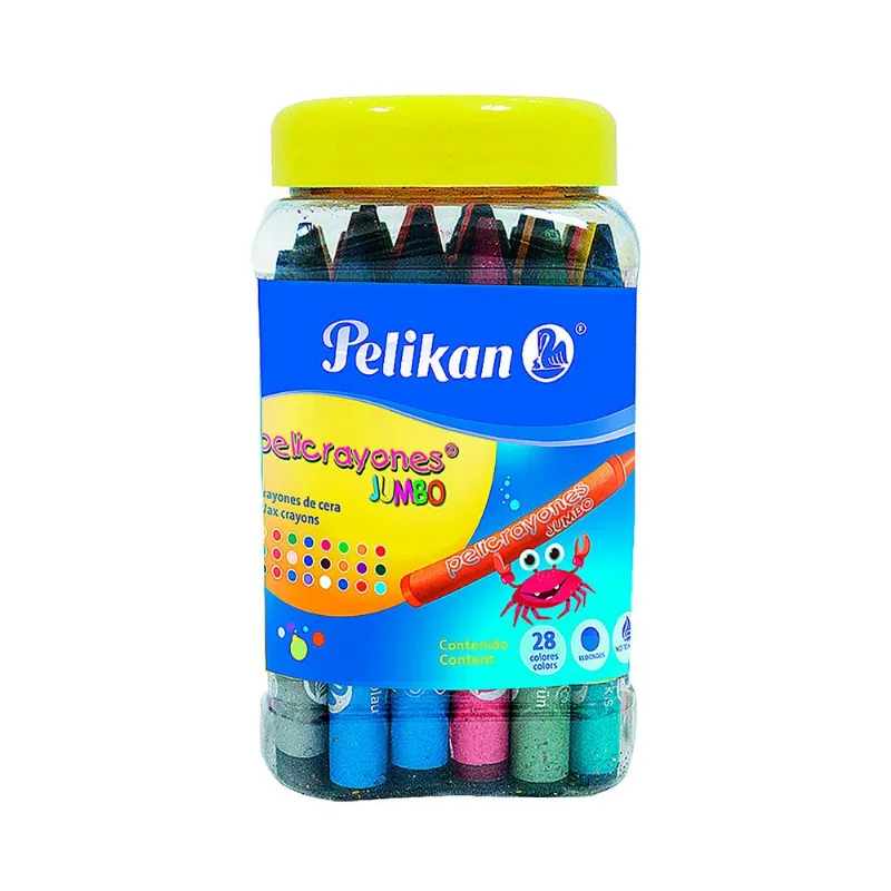 PELICRAYONES JUMBO TRIANGULAR C/28