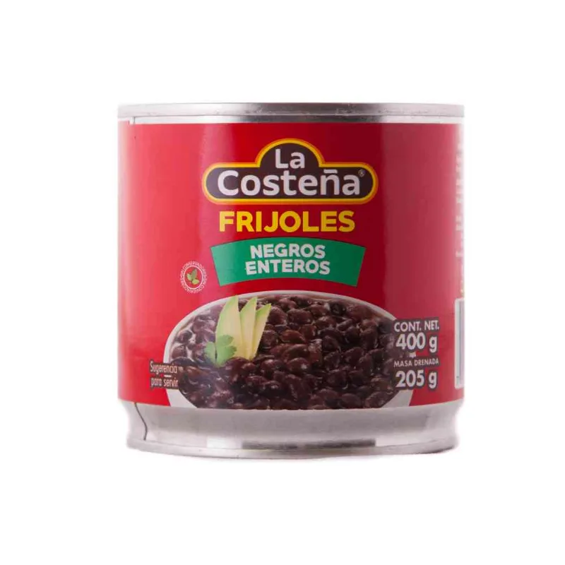 Porotos Negros Enteros La Costeña 400 Gr