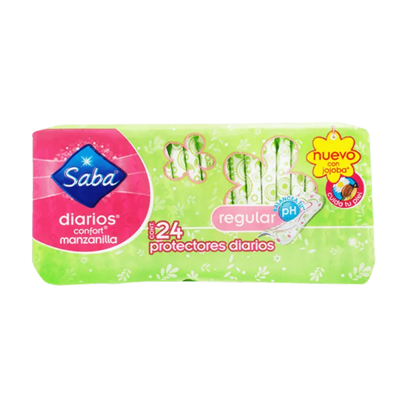 Protectores Diarios Confort Manzanillas Regular Saba 24 und