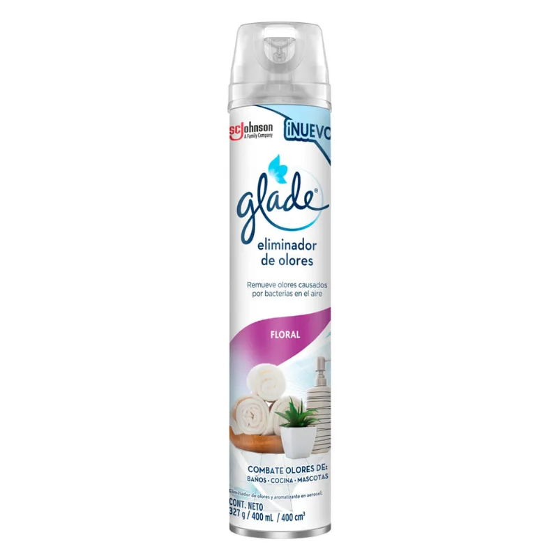 Aerosol eliminador de olores oust floral x400ml Glade