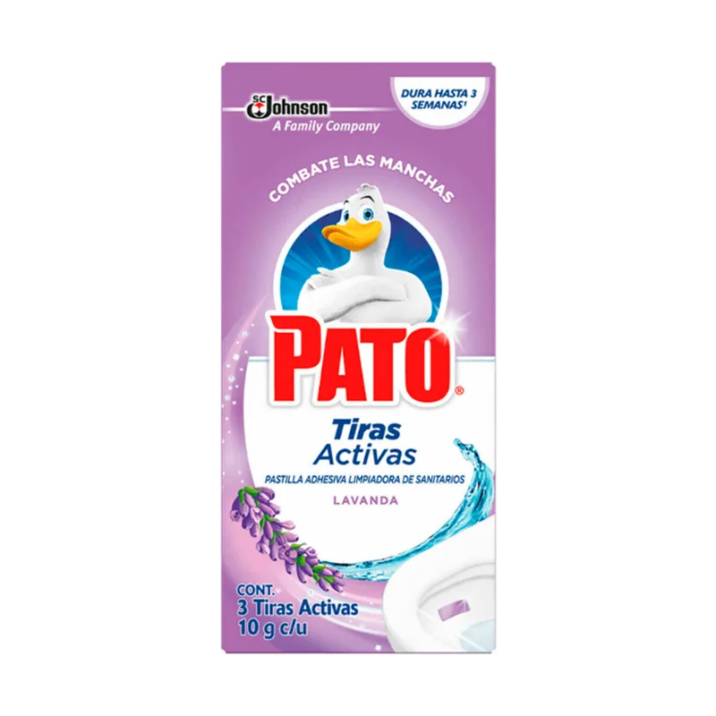 Limpiador Inodoro Tiras Activas Lavanda Pato 30g