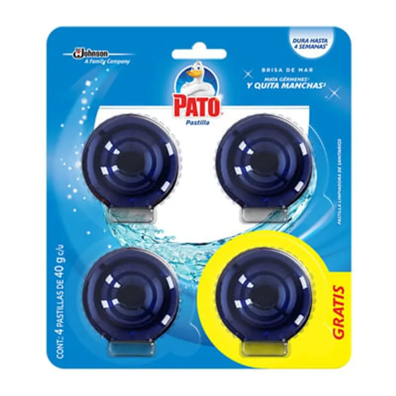 Pastilla para Tanque Pato Purific|4 Piezas Pastilla P-Tanque Pato Purific 4Pk