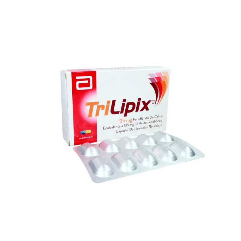 Trilipix 135 Mg Caja con 30 Cápsulas de Liberación Retardada