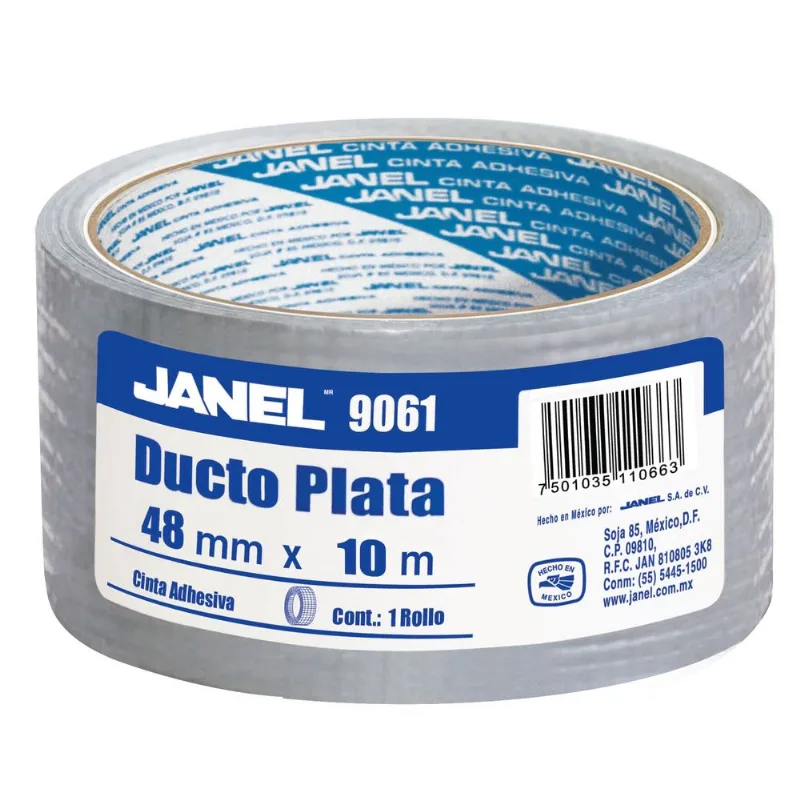 Cinta para Ductos | Janel | Plata | 48 mm x 10 m