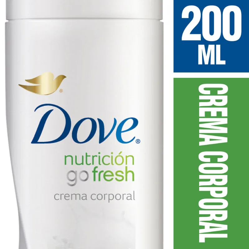 Crema Humectante Dove Go Fresh 200 Ml