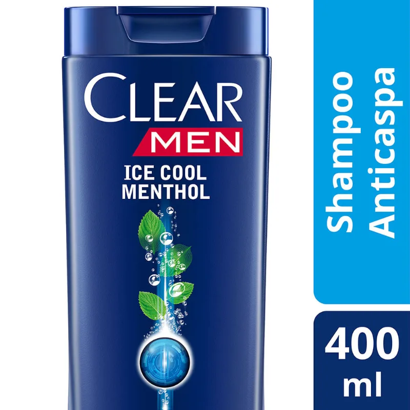 Shampoo Clear Men Ice Cool Menthol X 400ml
