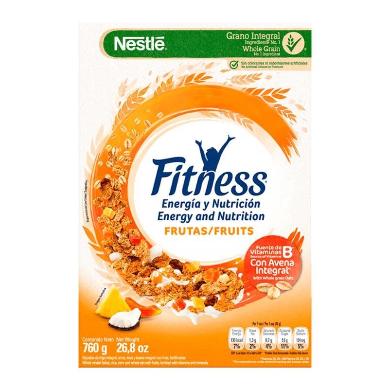 Cereal FITNESS® Frutas Caja 760g