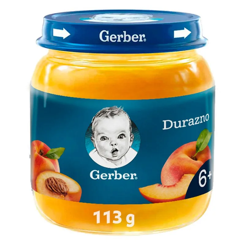 Gerber Compota Durazno 113g Frasco