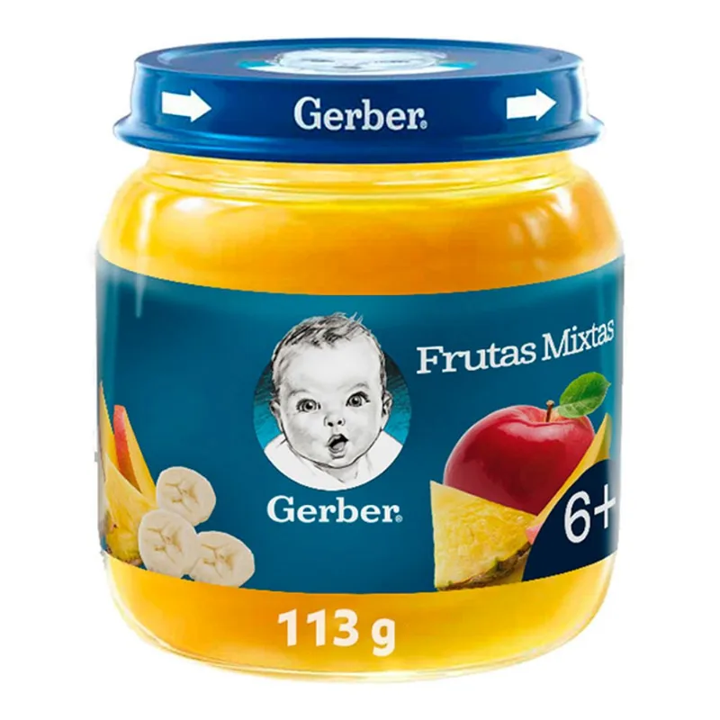 Gerber Compota Frutas Mixtas 113g Frasco