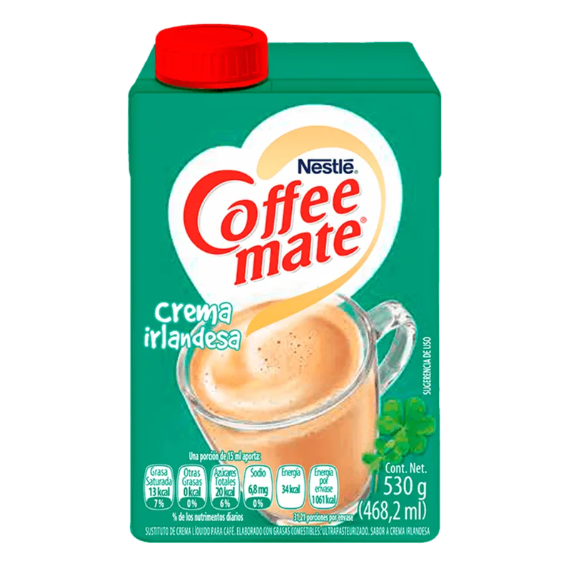 COFFEE MATE® Crema Irlandesa Sin Líquido Caja 468ml