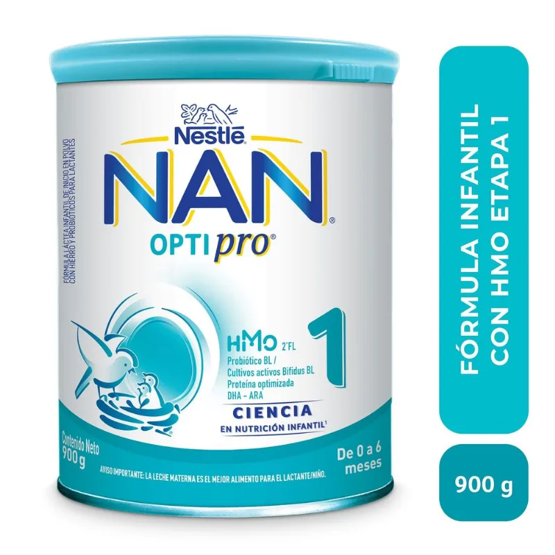 Fórmula Infantil Nan Optipro Etapa 1 con Hmo 900 G