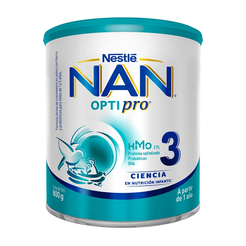 NAN 3 OPTIPRO BL 800G SIN SABOR